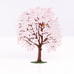 Weeping Pink Cherry Tree by Wilhelm Schweizer