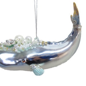 Jeweled Pastel Whale Ornament by December Diamonds