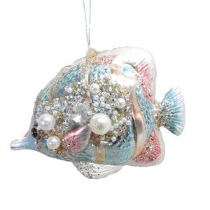 Jeweled Pastel Fish Ornament by December Diamonds