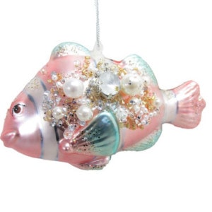 Jeweled Pastel Fish Ornament by December Diamonds