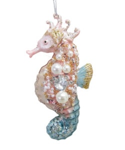 Jeweled Pastel Seahorse Ornament by December Diamonds