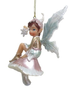 Fairy on Mushroom Ornament by December Diamonds