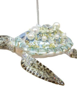 Jeweled Pastel Turtle Ornament by December Diamonds