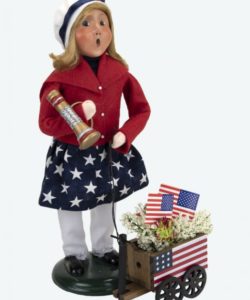 Patriotic Girl With Wagon by Byers' Choice