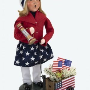 Patriotic Girl With Wagon by Byers' Choice