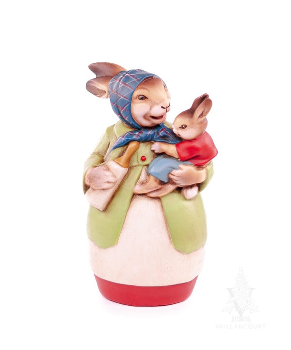 MAROLIN Mommy Rabbit with Bunny and Bottle