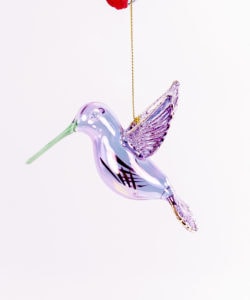 Large Purple Hummingbird Egyptian Ornament