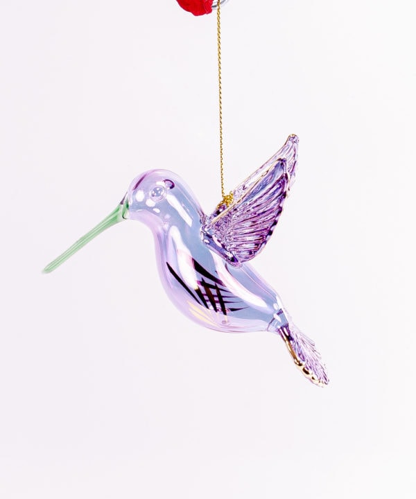 Large Purple Hummingbird Egyptian Ornament