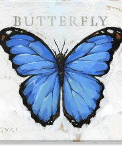 Blue Butterfly Giclee Wall Art