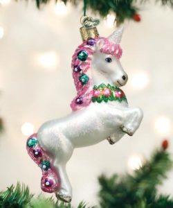 Prancing Unicorn Ornament