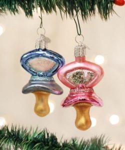 Single Pacifier Ornament (Assorted)