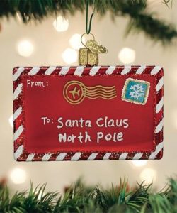 Letter To Santa Ornament