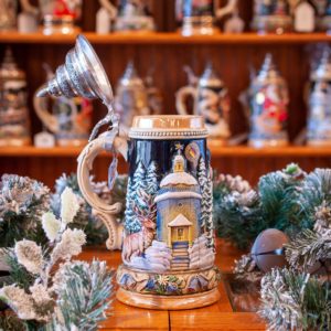 Father Christmas with Silent Night Stein by King Werk