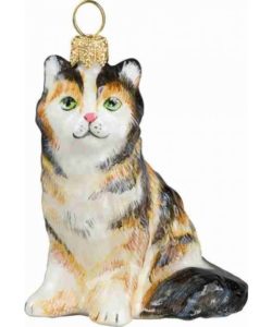 Maine Coon Cat Tortoise Shell Ornament