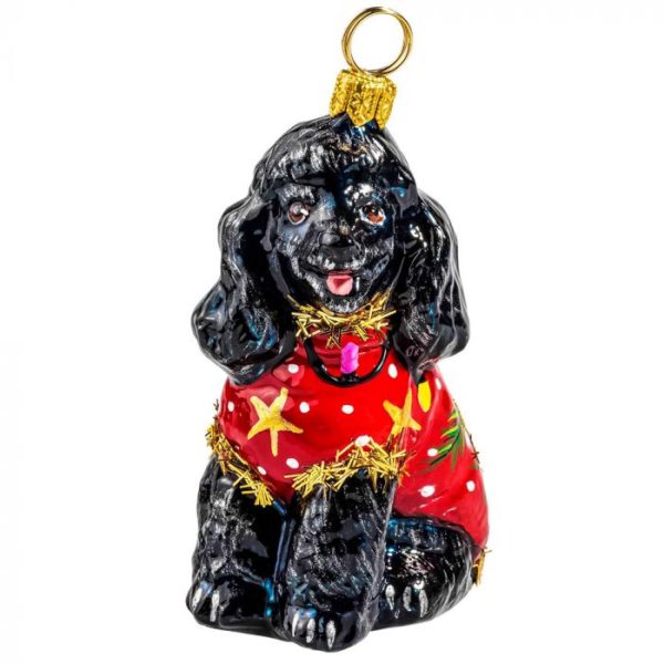 Poodle Blackugly Sweater Ornament