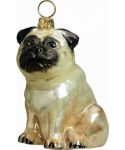 Pug Fawn Ornament