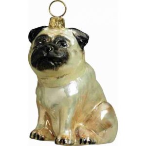 Pug Fawn Ornament