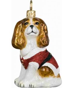 Cavalier King Santa Paws Ornament
