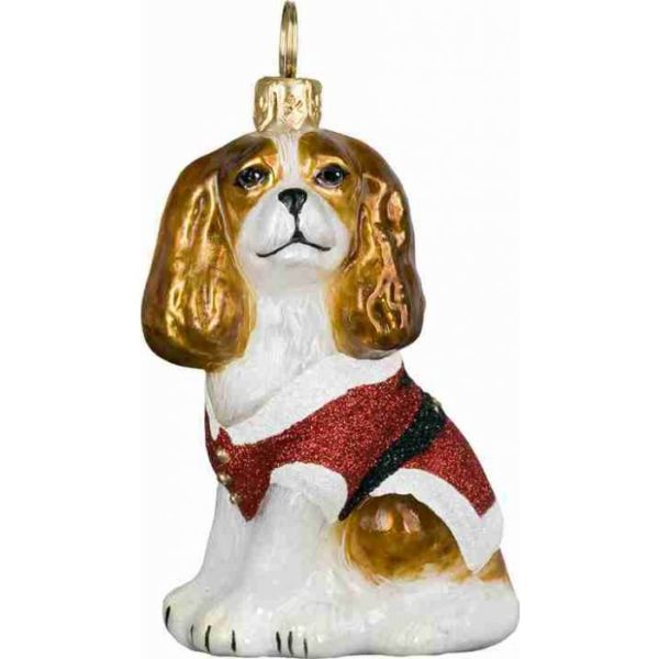Cavalier King Santa Paws Ornament