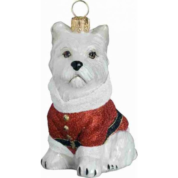 Westie Santa Paws Ornament