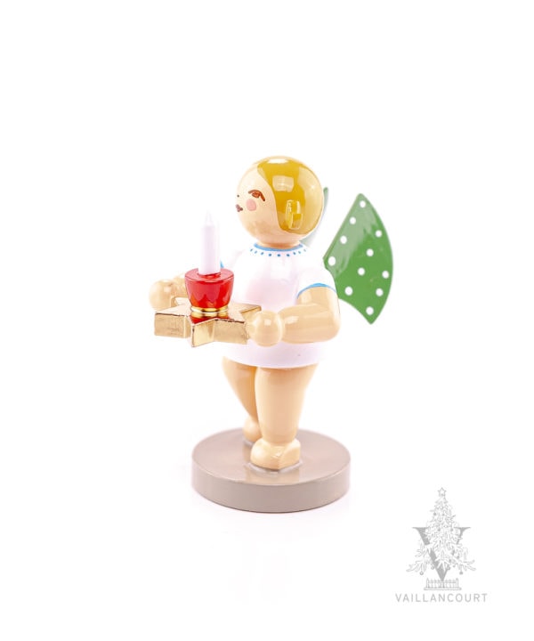 Blonde Haired Angel with Star Candle Holder by Wendt & Kühn