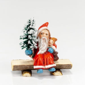 MAROLIN Mini Santa on Bench