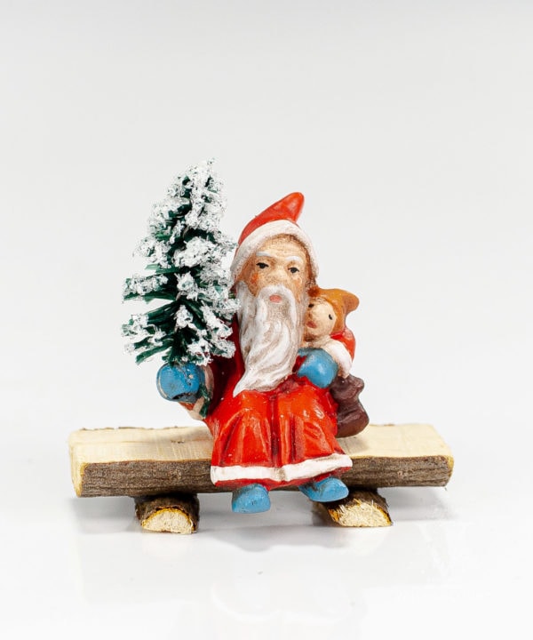 MAROLIN Mini Santa on Bench