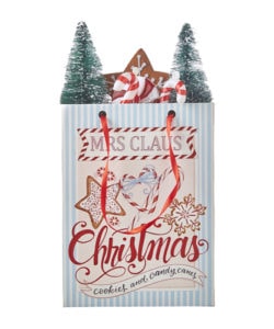 Mrs. Claus Shopping Bag Ornament