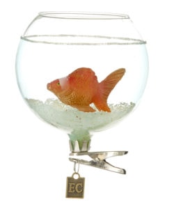 Clip-on Goldfish Bowl Ornament