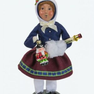 Byers' Choice Girl with Glass Ornaments
