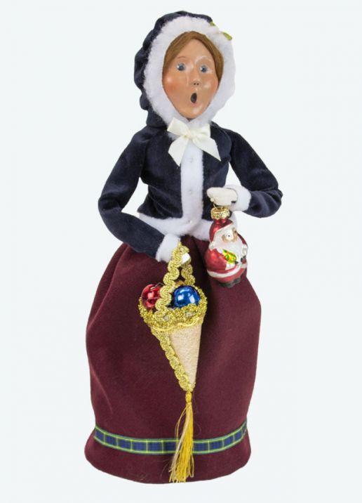 Byers' Choice Woman with Glass Ornaments