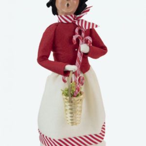 Byers' Choice Woman with Candy Canes
