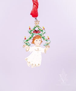 Flying Angel Pewter Ornament by Wilhelm Schweizer