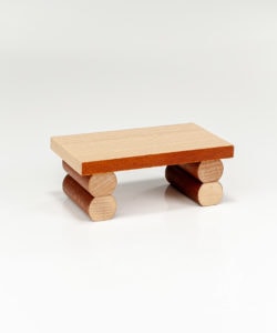 KWO Small Wooden Bench For Sitting Smokers