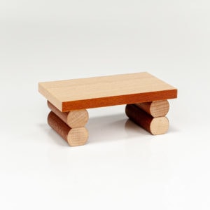 KWO Small Wooden Bench For Sitting Smokers