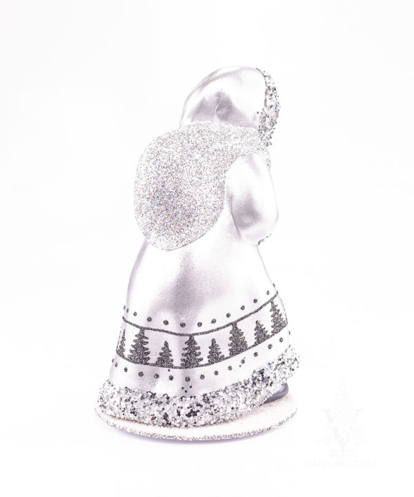 Ino Schaller Striding Santa In Silver With Tree