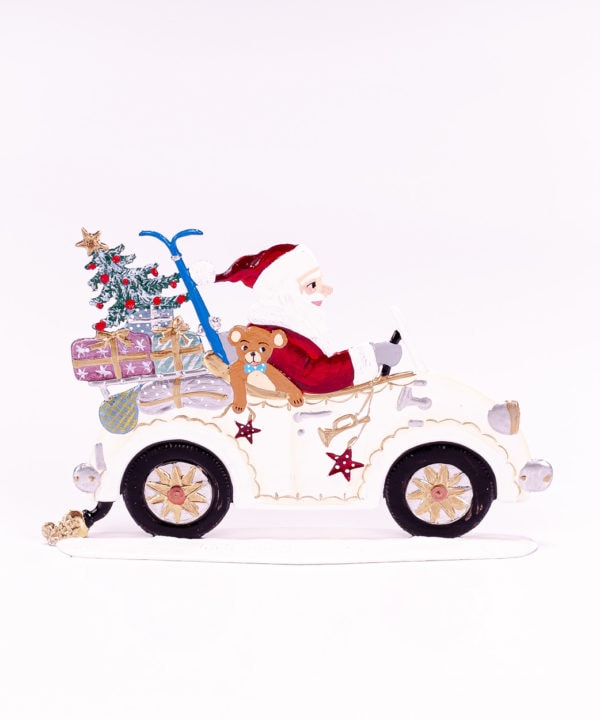 Santa Driving Automobile by Wilhelm Schweizer
