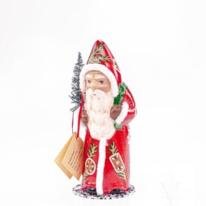 Ino Schaller Santa Red With Gingerbread Decor