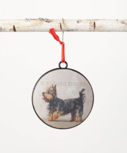 Yorkshire Terrier Metal Ornament by Darren Gygi