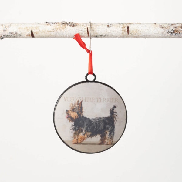 Yorkshire Terrier Metal Ornament by Darren Gygi
