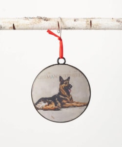 German Shepherd Metal Ornament by Darren Gygi