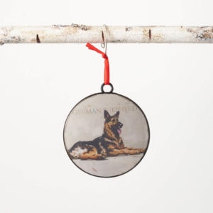 German Shepherd Metal Ornament by Darren Gygi