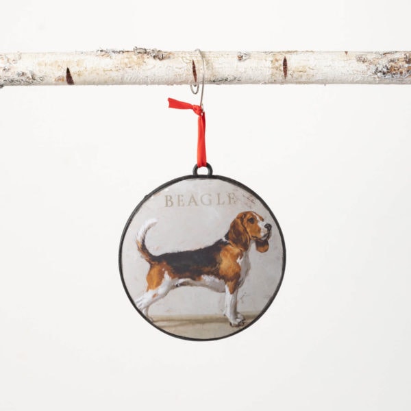 Beagle Metal Ornament by Darren Gygi