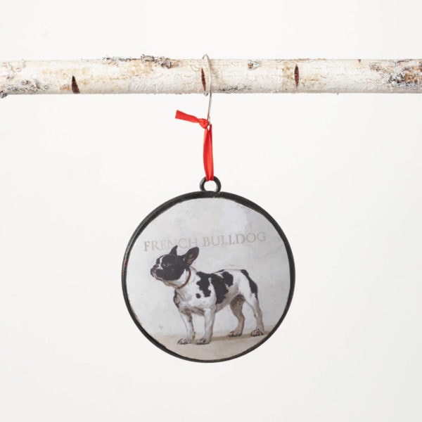 French Bulldog Metal Ornament by Darren Gygi