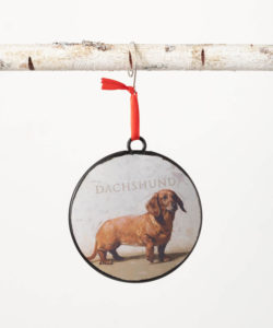 Dachshund Metal Ornament by Darren Gygi