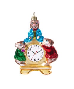 Mice On Clock Ornament