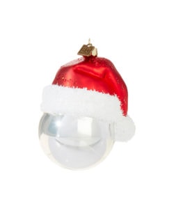 Santa Hat Ball Ornament