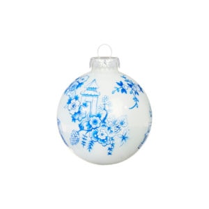 Blue/White Ball Ornament