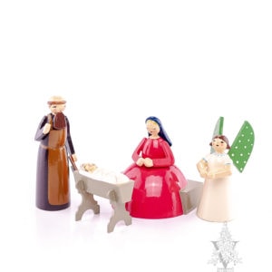 Holy Family With Angel (Set of 4) by Wendt & Kühn