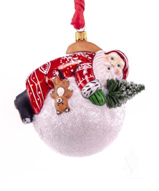 Bloomingdale's Joy to the World 2012 Collectible Glass Ball Christmas Ornament 